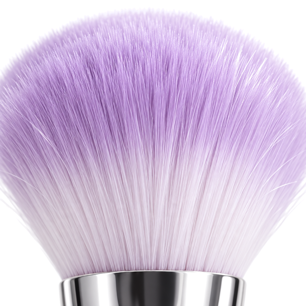 Cerdas suaves de las brochas color lila