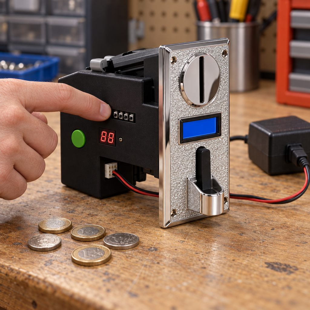 Programando el monedero electrónico con sus botones