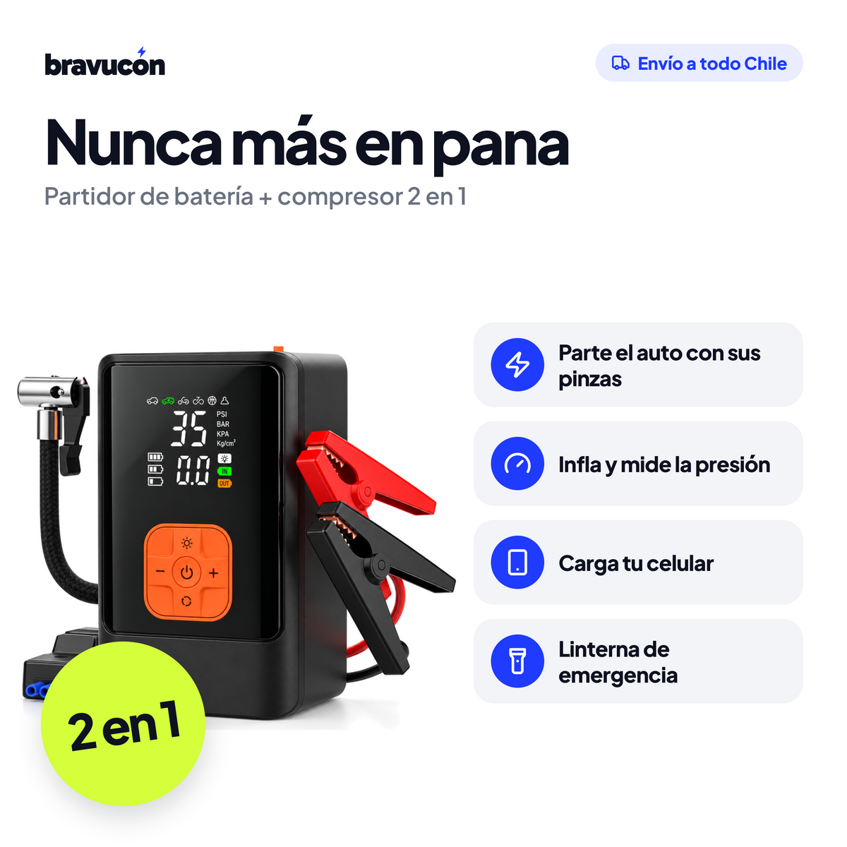 Ventajas del partidor de batería con compresor